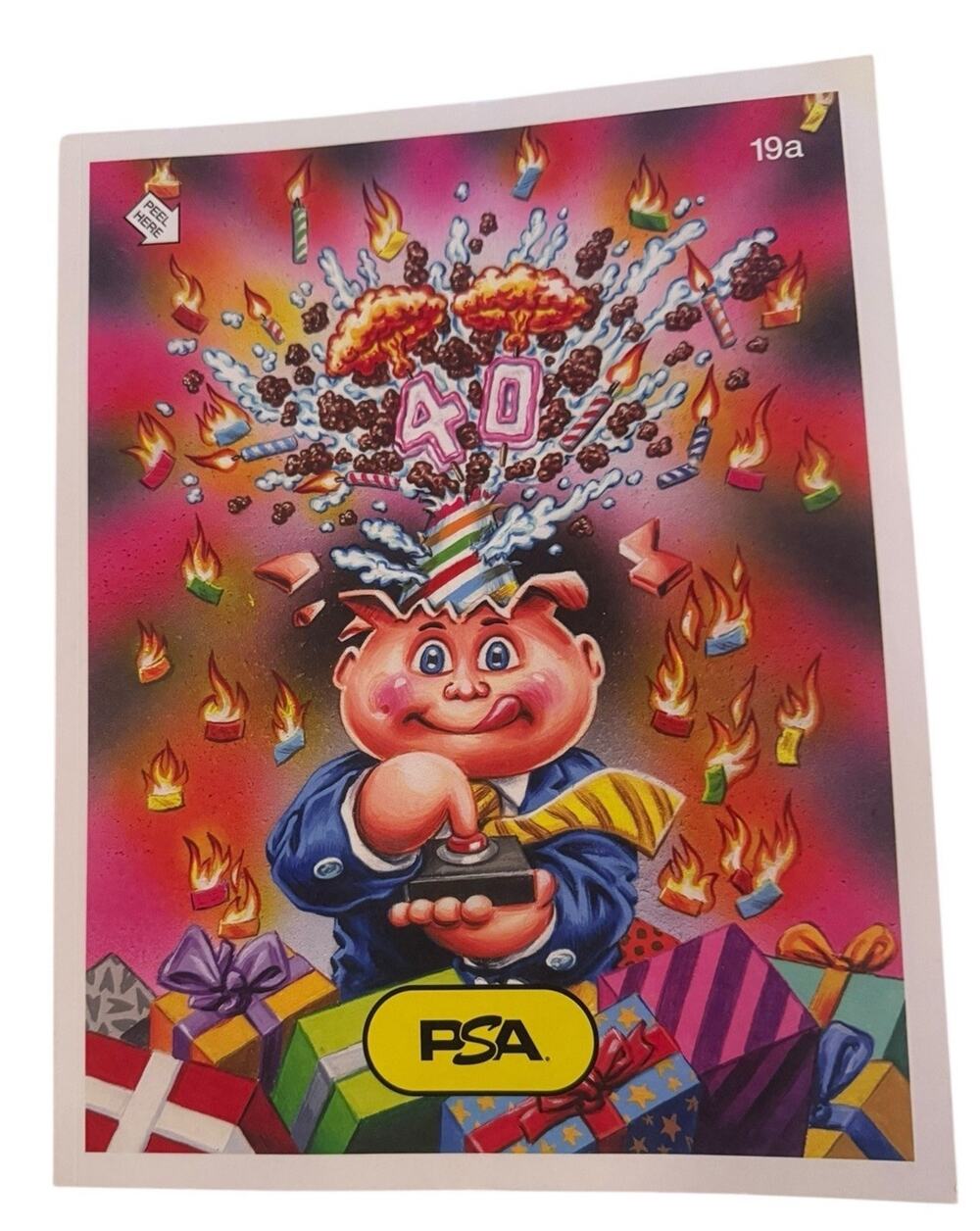 PSA Card Magazine Adam Bomb Garbage Pail Kids October 2025 Cover Volume No 19